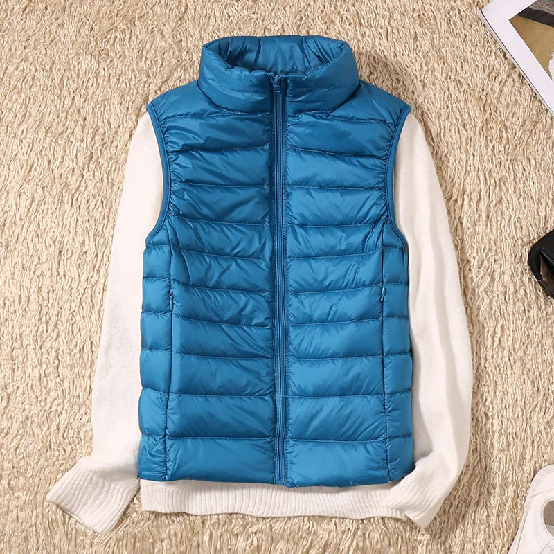 Street-wave Womens Puffer Cardigan Classic Quilted Warmth Lightweight Insulation Cozy Everyday Wear