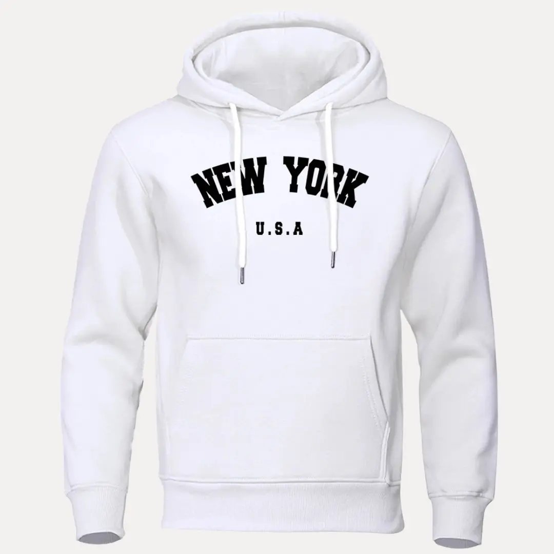 New York USA Classic Hoodie Unisex Waylynn Cozy Warm Comfort