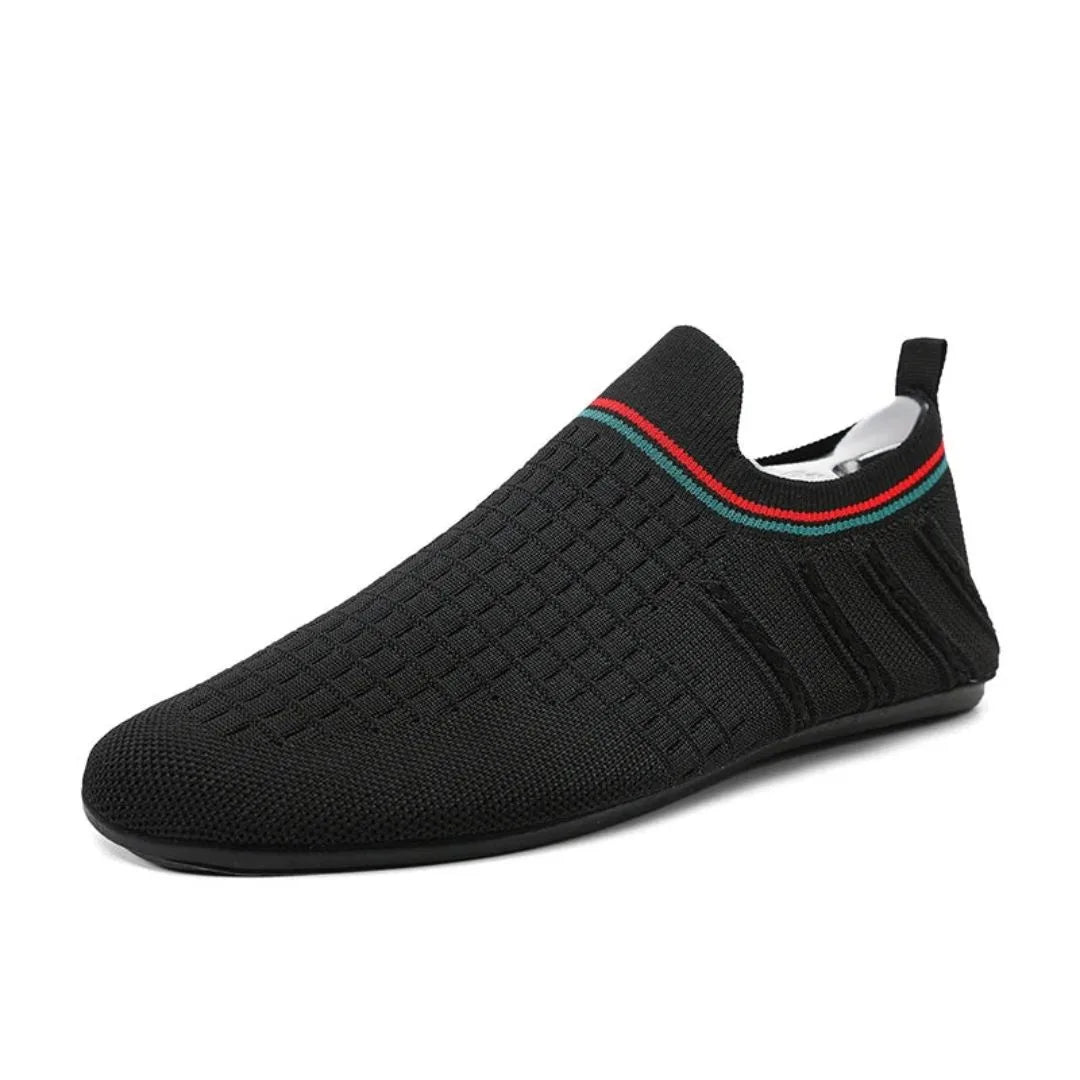 Street-Wave Nico Street Mesh Loafers No Lace Slip On Breathable Knit Upper Flexible Sole Daily Comfort
