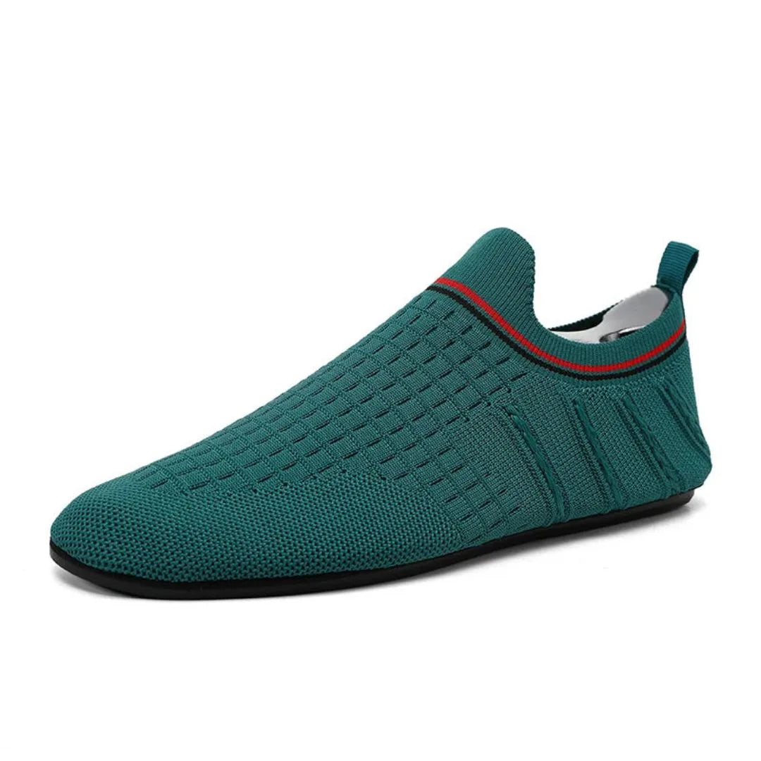 Street-Wave Nico Street Mesh Loafers No Lace Slip On Breathable Knit Upper Flexible Sole Daily Comfort