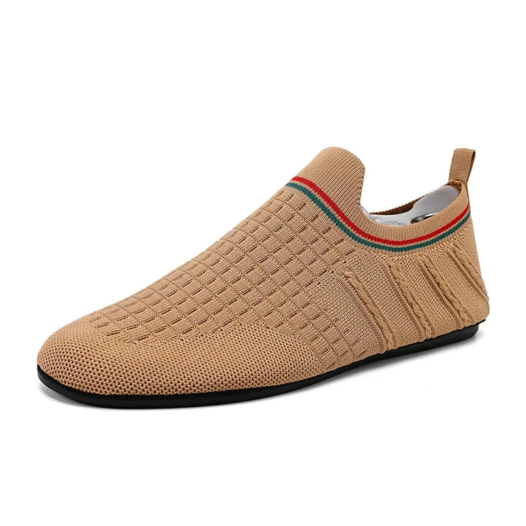 Street-Wave Nico Street Mesh Loafers No Lace Slip On Breathable Knit Upper Flexible Sole Daily Comfort