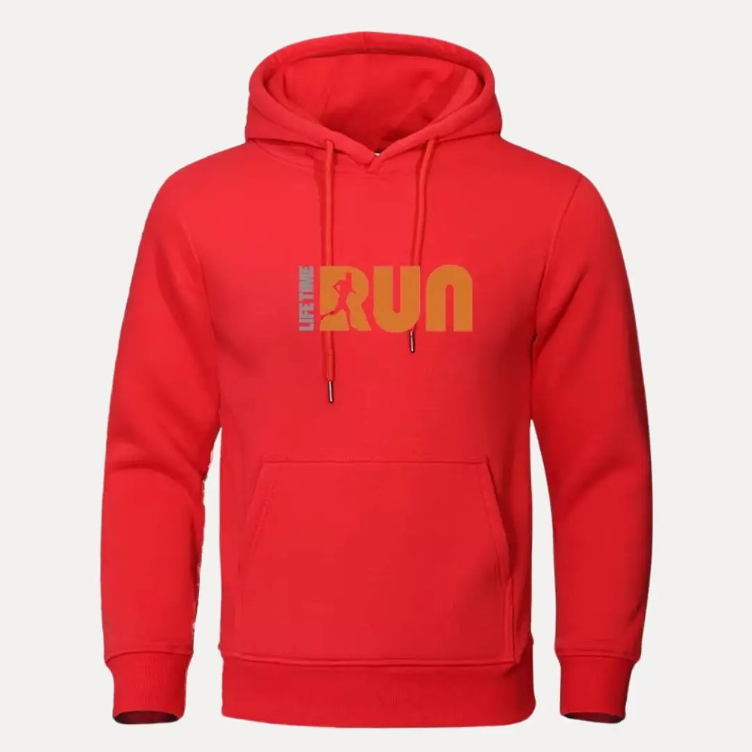 LifeTime Run Hoodie By Waylynn For Runners Unisex With Adjustable Drawstring Hood