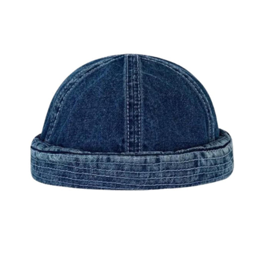 Raw Indigo Docker Cap - Street-Wave