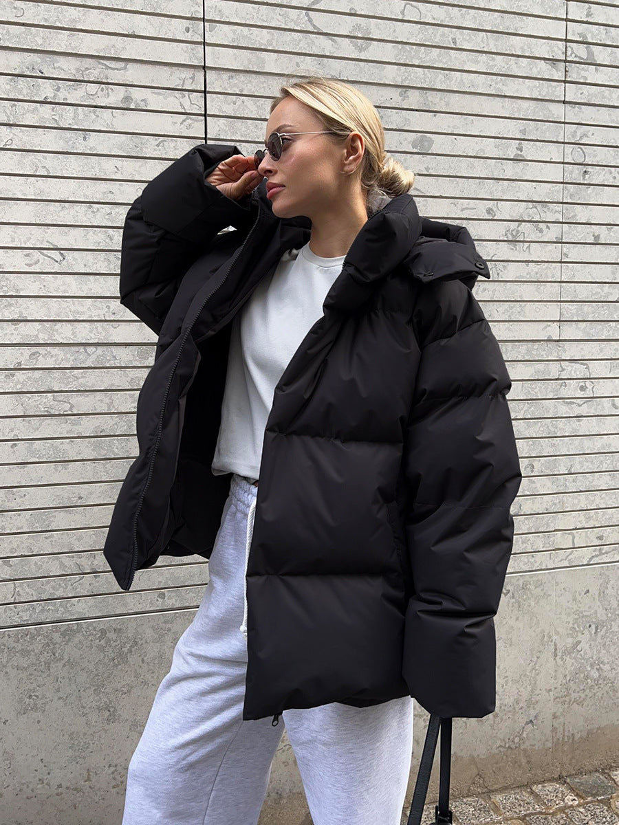 Street-Wave Women's Puffer Down Jacket With Warmth Elegant Cut Cozy Winter Style