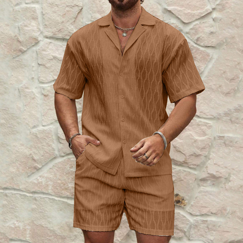 Street-Wave Men Lightweight Cotton Shorts Set Relaxed Fit