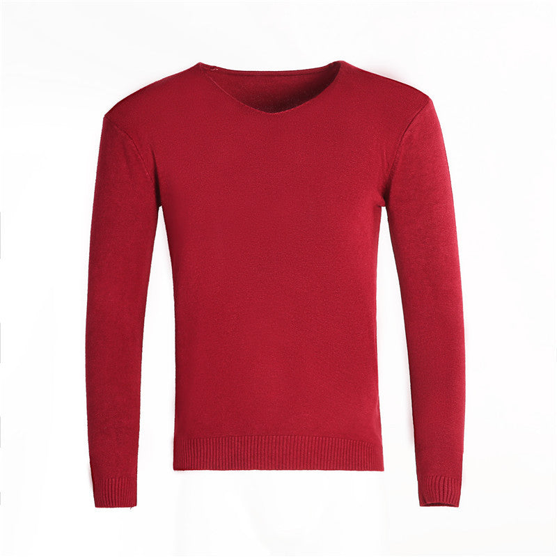 Street-wave Mens V-Neck Sweater Classic Fit Elegant Comfort For Office And Casual
