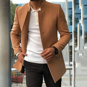 Street-wave Asymmetric Blazer For Men Modern Fit With Versatile Street-Style Edge For Modern Men