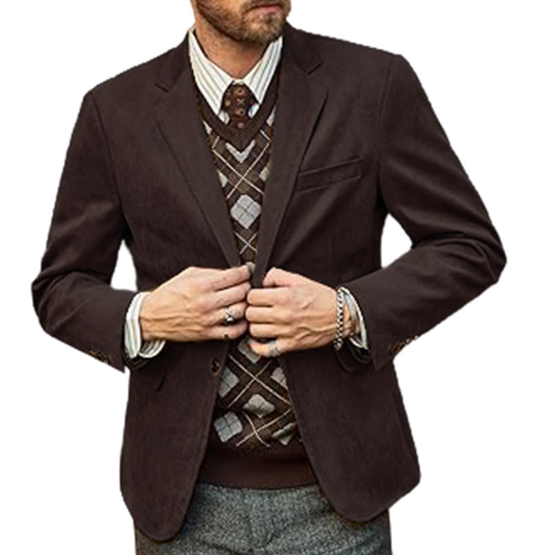 Street-wave Mens Elegant Sport Blazer With Modern Fit And Fine Details For Formal Or Smart Casual