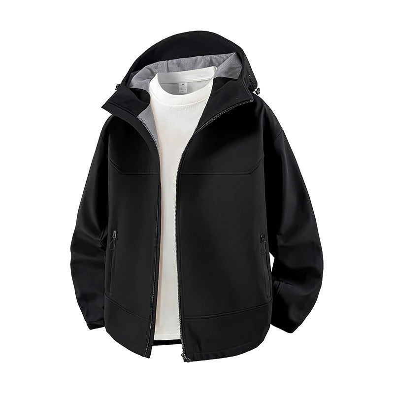 Streetwave Womens Stylish Transitional Jacket With High Collar And Zip Pockets Windproof Water Resistant