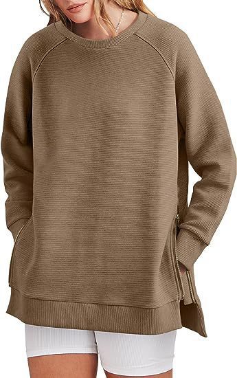 Street-wave Women's Sweatshirt With Side Zips Versatile Comfortable And Stylish