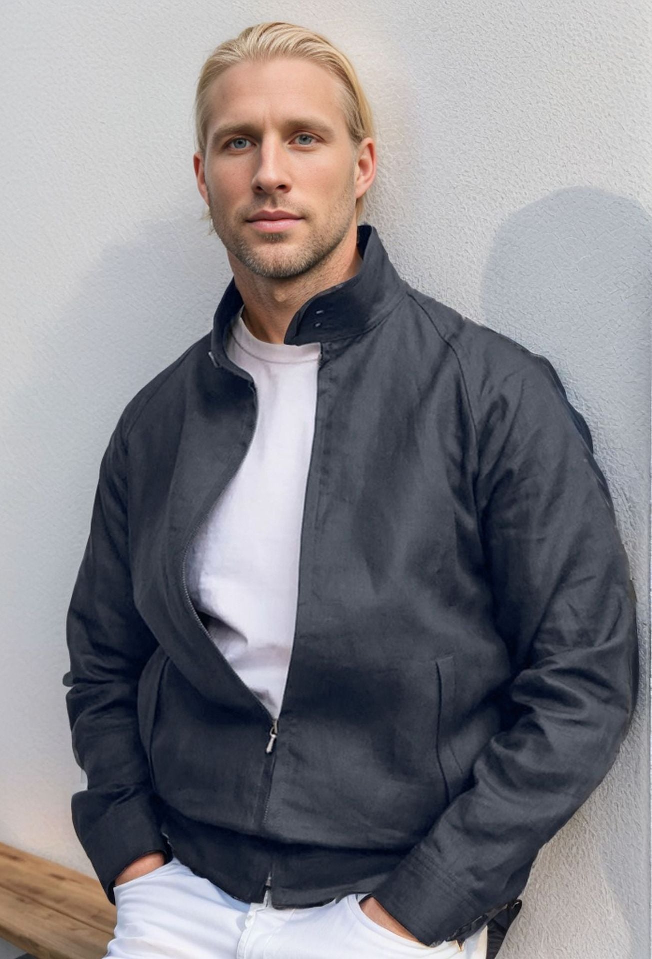 Street-Wave Men's Lightweight Breathable Transitional Jacket for Urban Dwellers Everyday Style
