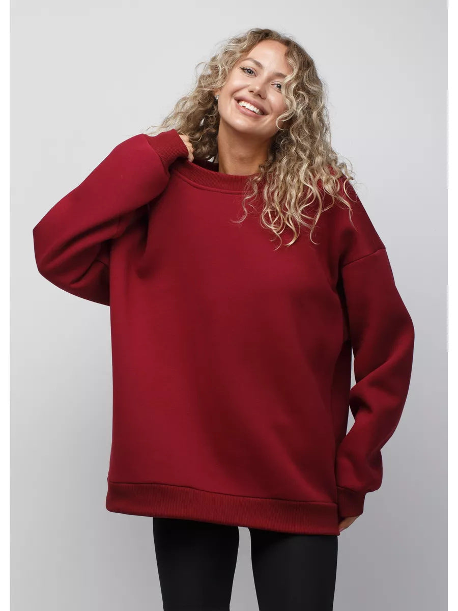 Oversized Sweatshirt For Women By Streetwave Cozy Soft Cotton Comfort Loose Fit Casual Streetwear