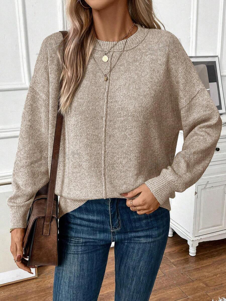Streetwave Womens Casual Knit Sweater Relaxed Fit Warm Lightweight Comfort For Everyday Wear