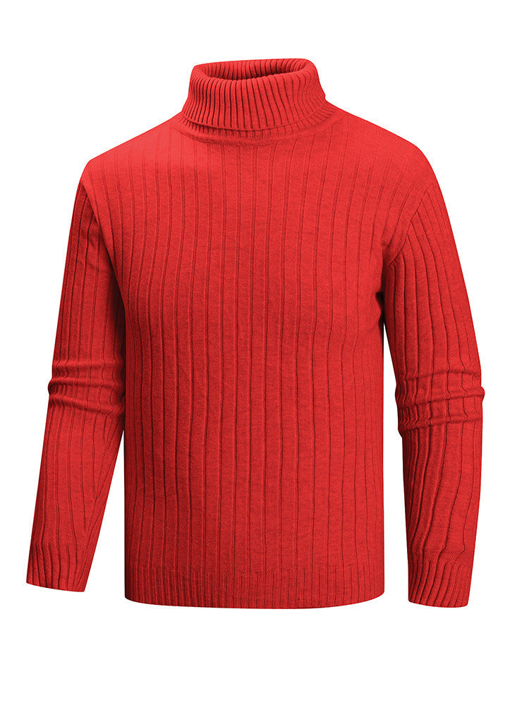 Mens Turtleneck Sweater by Street Wave Premium Fine Knit Soft Cotton Blend Cozy for Cool Weather