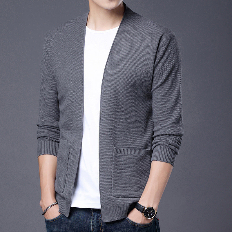 Streetwave Mens Cardigan Casual Knitwear With Textured Pattern For Everyday Style