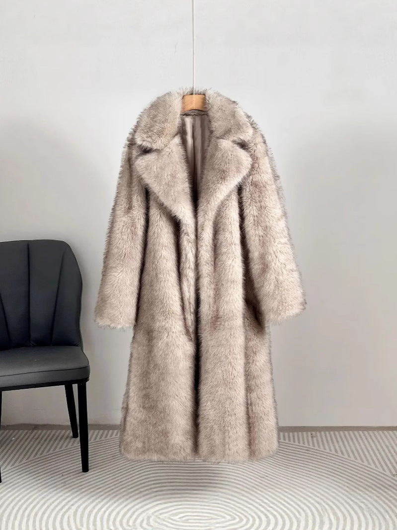 Streetwave Women Luxury Faux Fur Coat With Plush Warmth For Timeless Winter Style And Comfort