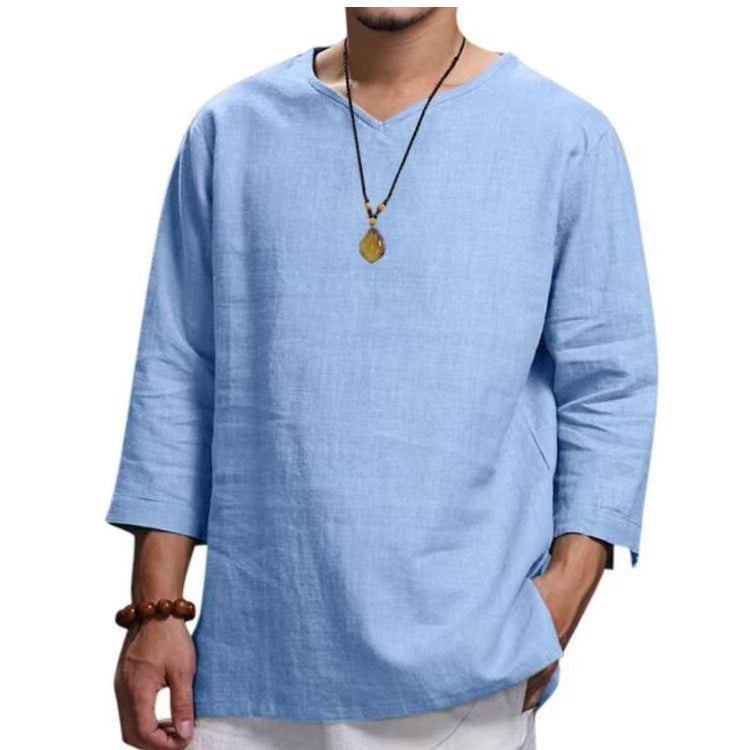 Street-Wave Mens Casual Long Sleeve Shirt Premium Cotton For All Day Comfort Everyday Wear