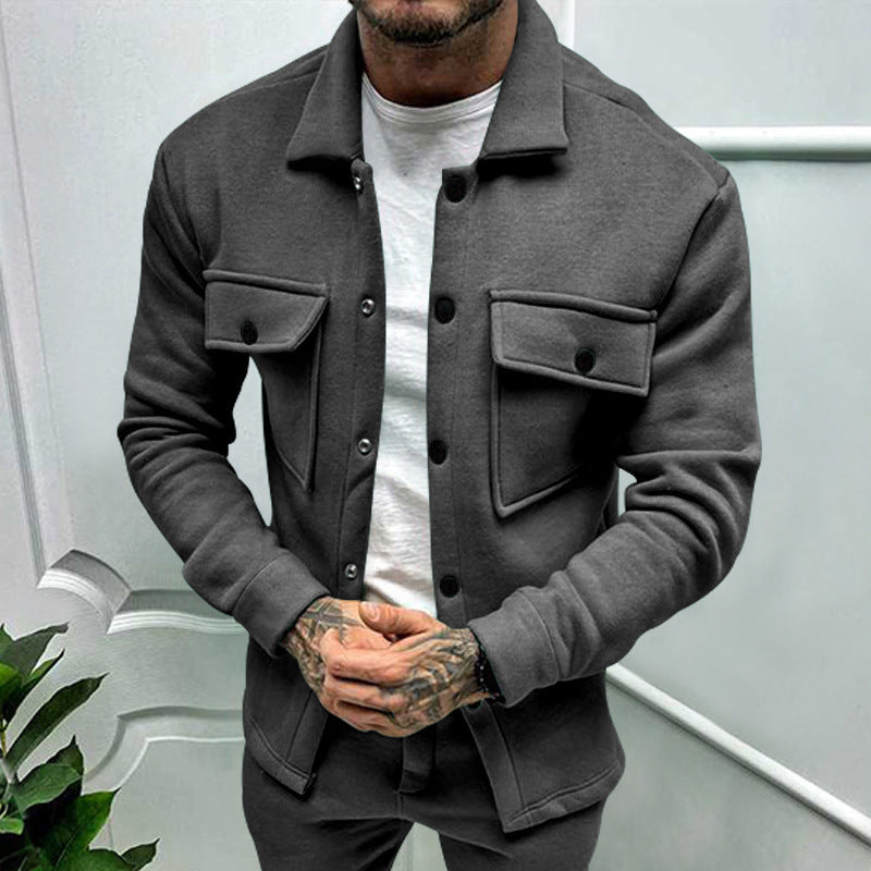 Street Wave Mens Utility Jacket With Practical Pockets And Modern Fit Durable All Season Ready