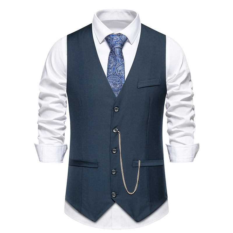 Street Wave Mens Elegant Suit Waistcoat Classic Design With Modern Accents For Formal Events