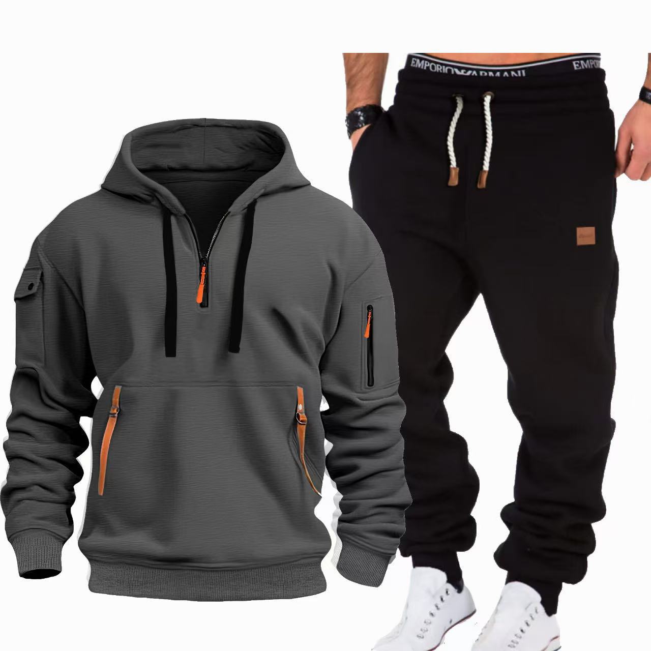Street-Wave Mens Jogger Tracksuit Breathable Comfort For Active Daily Wear Versatile Athleisure