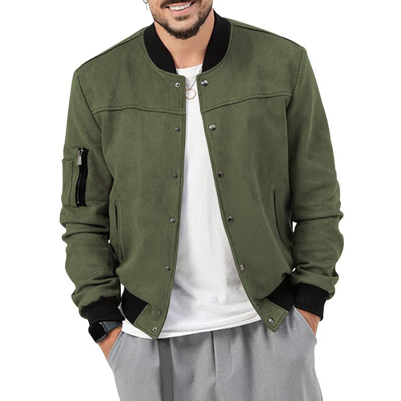 Mens Bomber Jacket Streetwave Casual Style With Practical Pockets For Everyday Wear