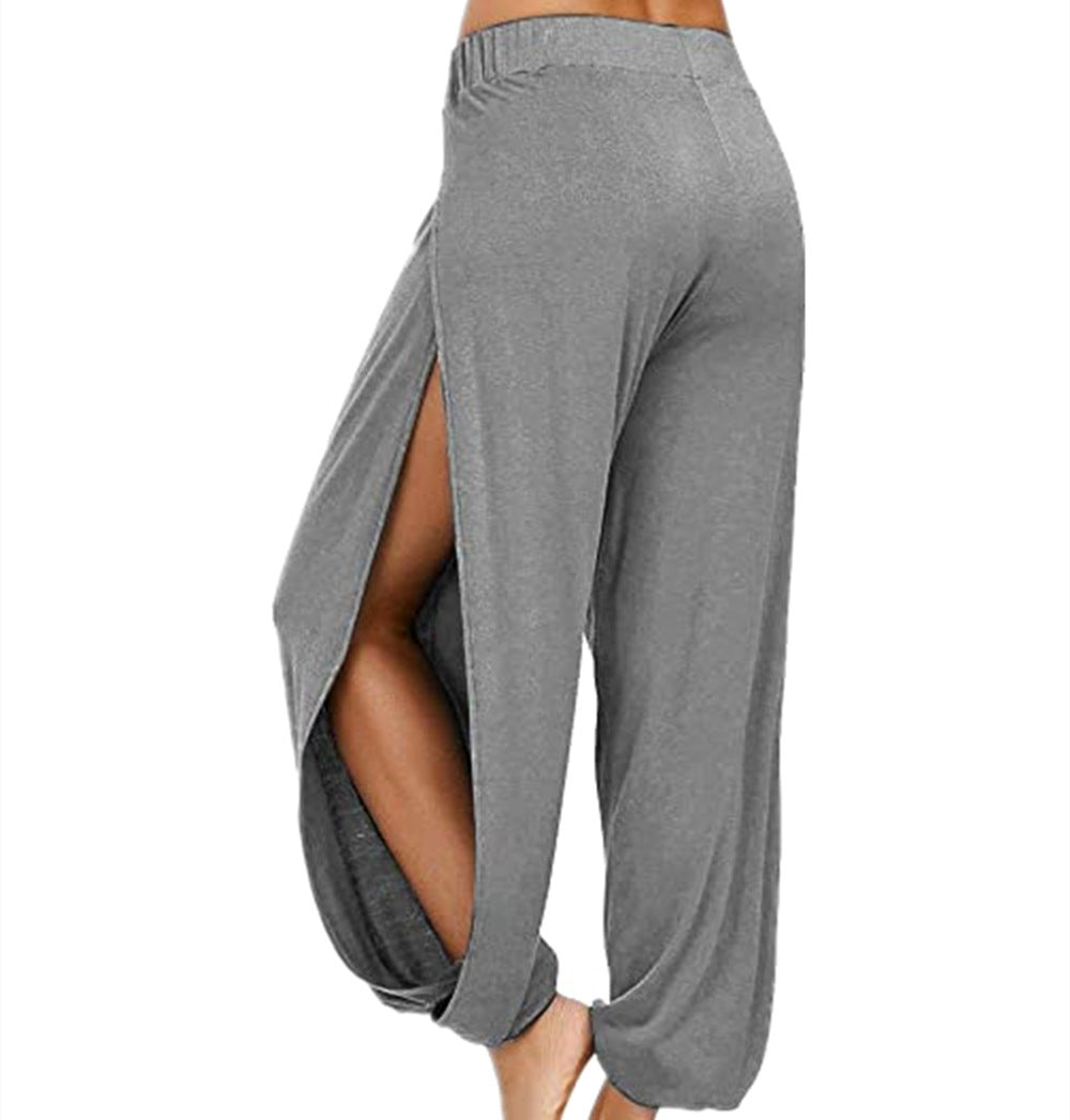 Street Wave Airy Women Harem Pants With Side Slits For Effortless Movement And Breathable Comfort