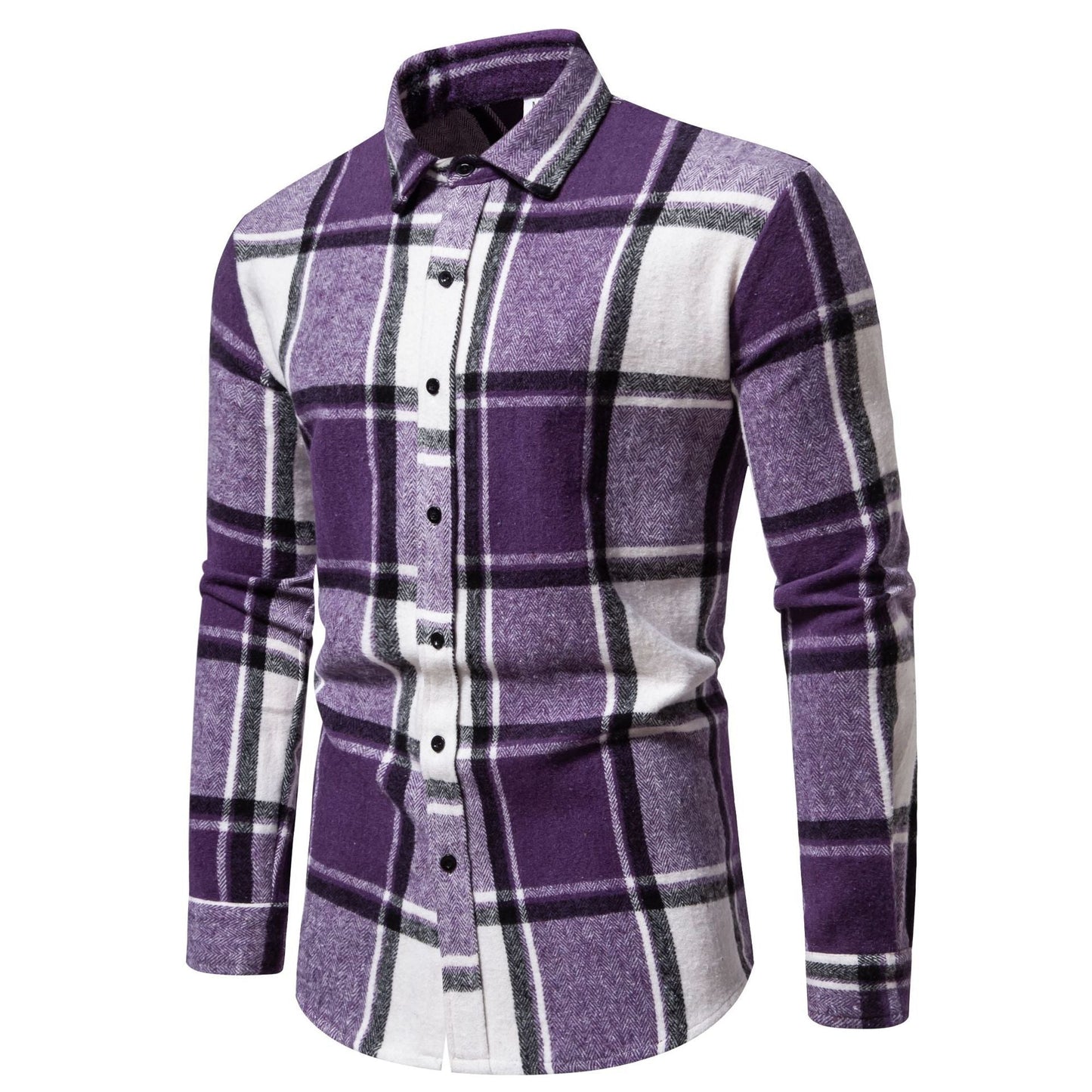 Street-Wave Mens Flannel Shirt Modern Plaid Design For Style Conscious Men All Day Comfort