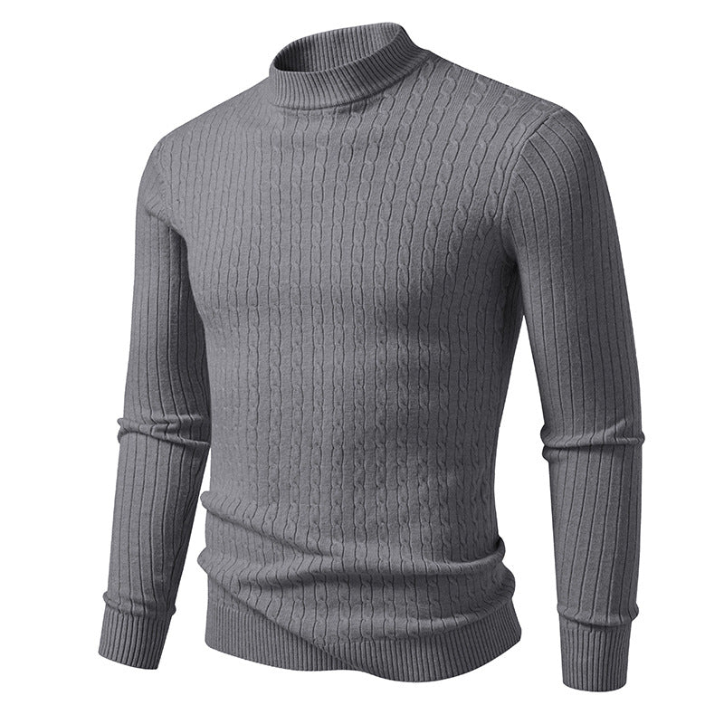 Mens Cable Knit Turtleneck Sweater Streetwave Warm Cozy Premium Quality Classic Fit For Men