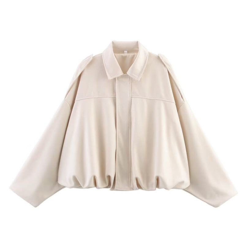 Street-wave Women's Transitional Jacket With Soft Comfort And Oversized Fit For Modern Everyday Wear