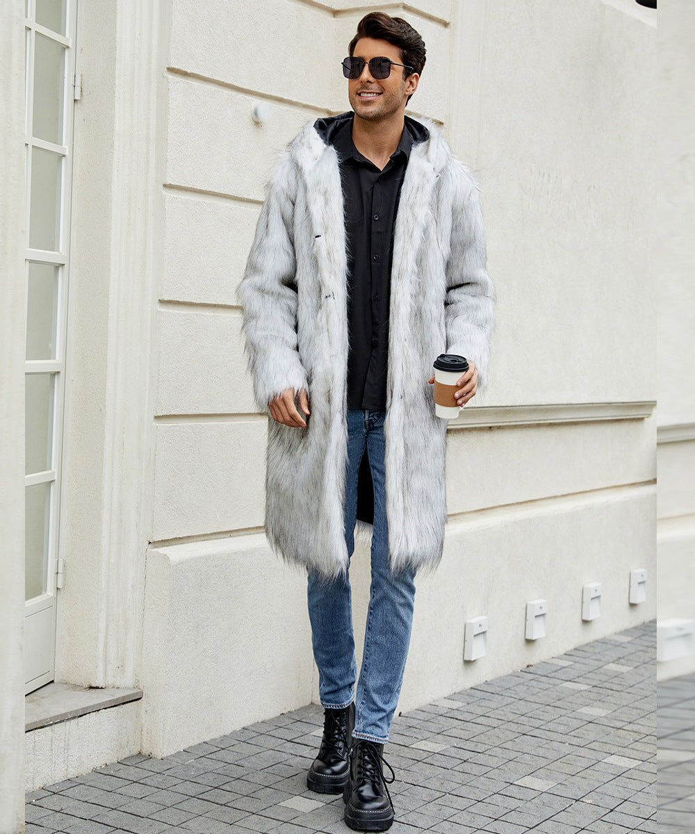 Street-Wave Men's Fur-Lined Hooded Coat For Winter Premium Warmth Weatherproof Stylish