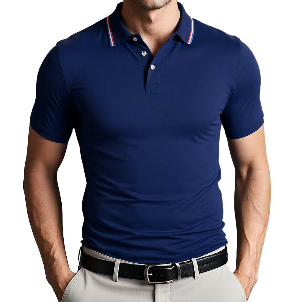 Street-Wave Nordic Flair Unisex Polo Shirt Slim Fit Breathable Lightweight Short Sleeves Casual Polo Top