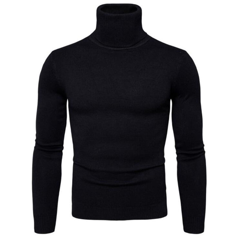 Street Wave Mens Merino Wool Turtleneck Sweater Elegant Soft Warm Everyday Comfort