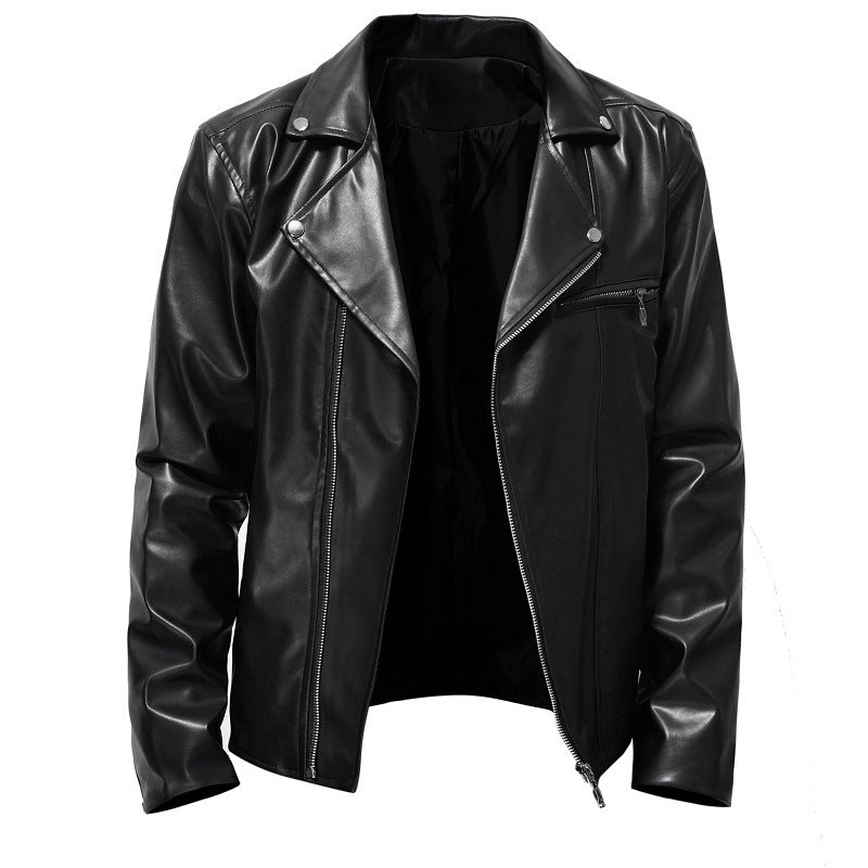 Street-Wave Men Faux Leather Biker Jacket Premium Quality Urban Style For Him Everyday Wear
