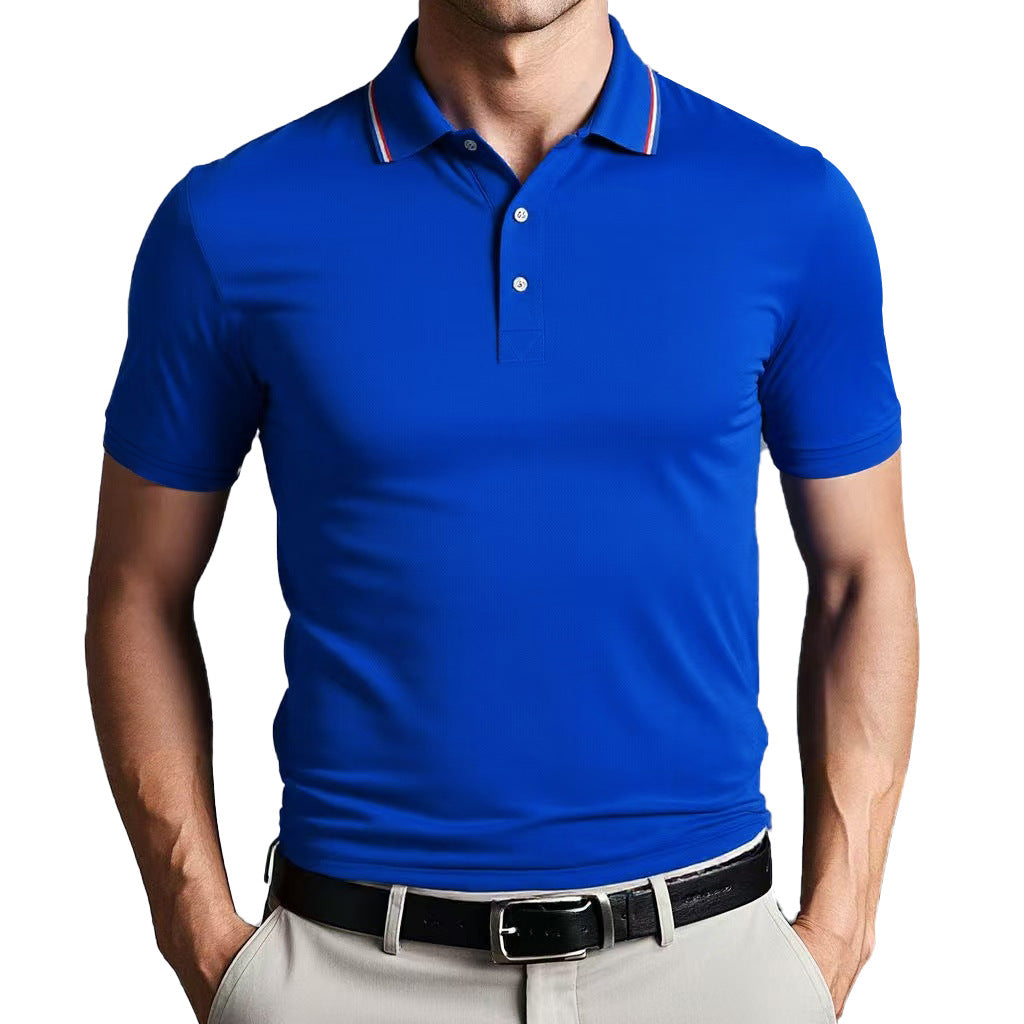Street-Wave Nordic Flair Unisex Polo Shirt Slim Fit Breathable Lightweight Short Sleeves Casual Polo Top