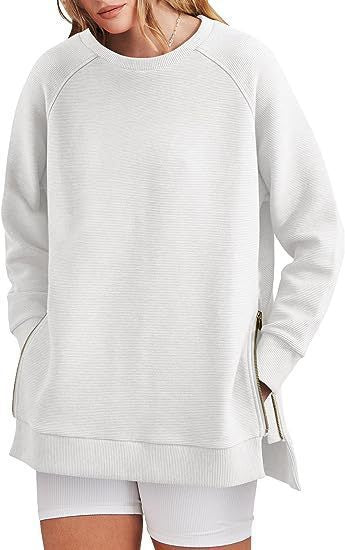 Street-wave Women's Sweatshirt With Side Zips Versatile Comfortable And Stylish