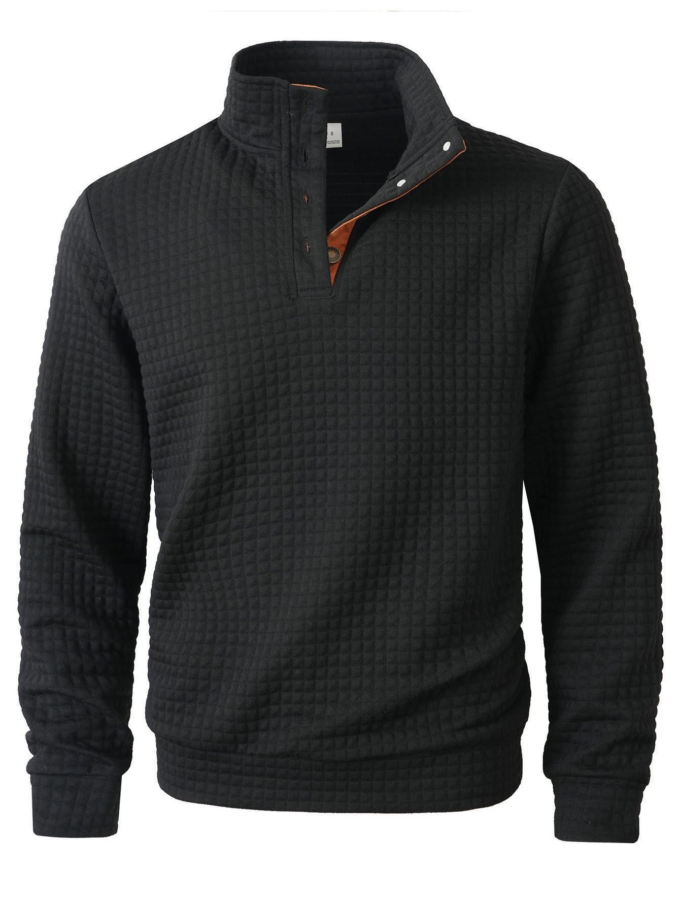 Street-wave Men's Quilted Pullover With Stand Collar For Stylish Warmth And Comfort
