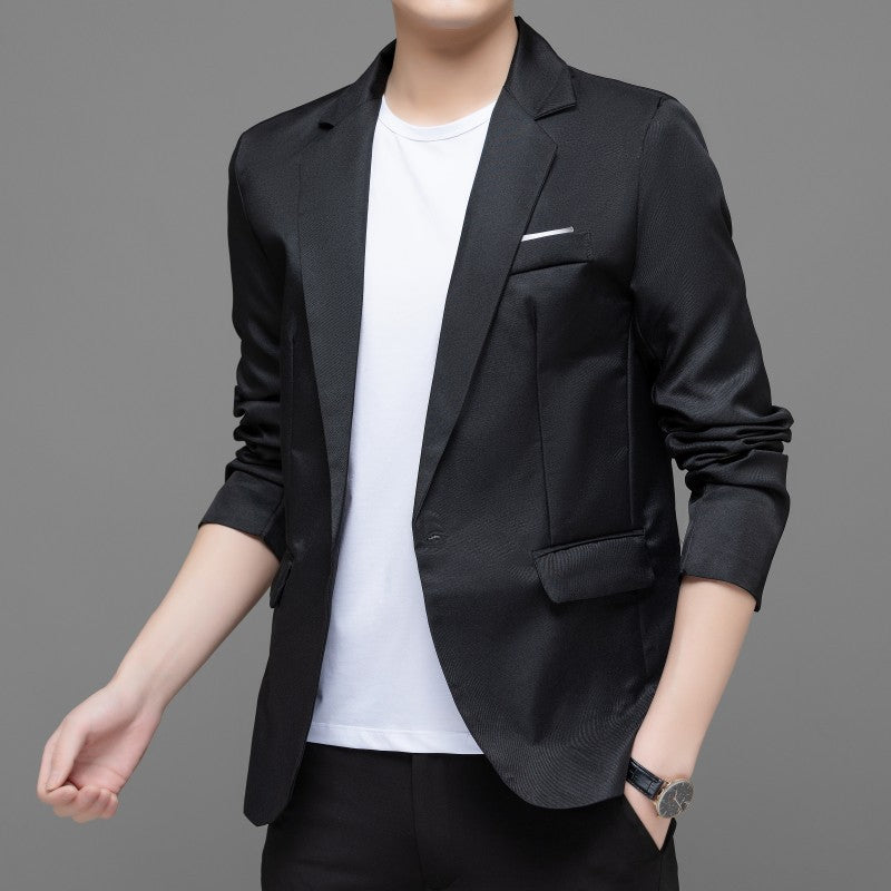 Street-Wave Mens Modern Blazer With Elegant Fit And Practical Pockets For Formal Wear