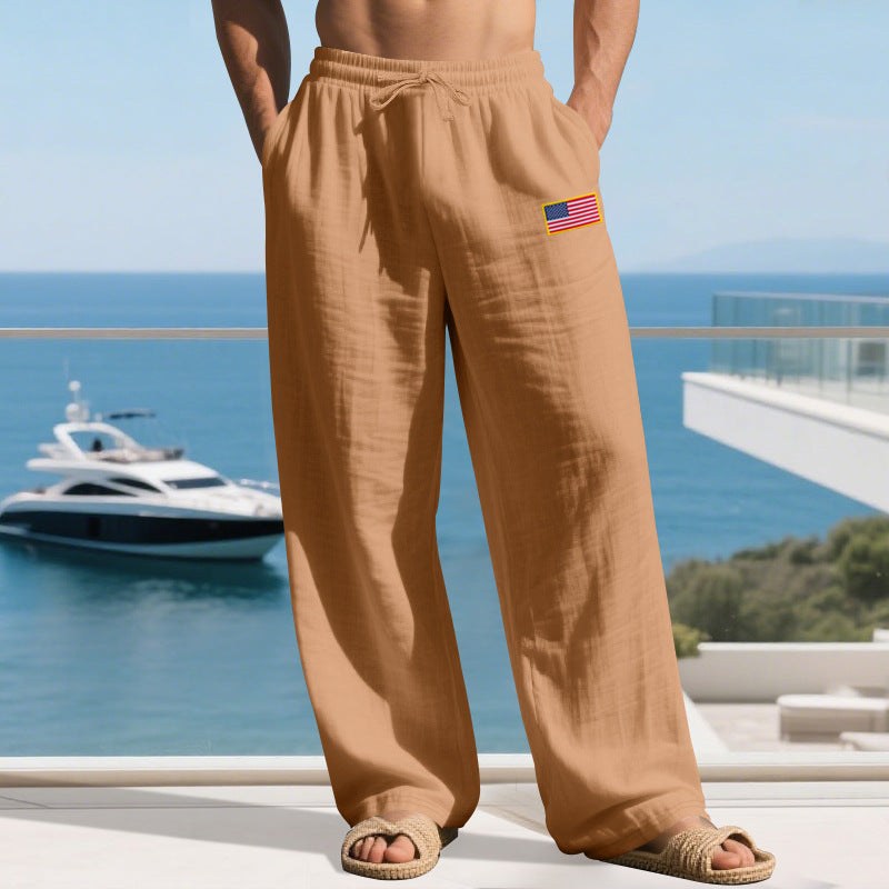Street Wave Mens Casual Lounge Pants With Elastic Waistband And Side Pockets Lightweight Breathable Comfort For Men