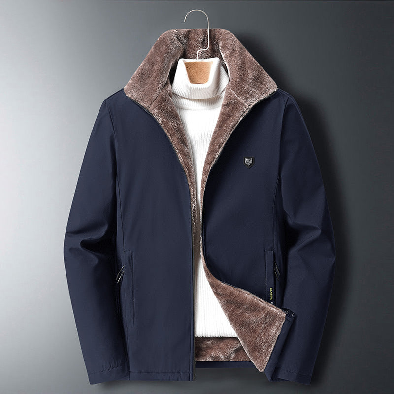 Street-Wave Mens Parka Jacket Water Resistant Faux Fur Lined Winter Coat