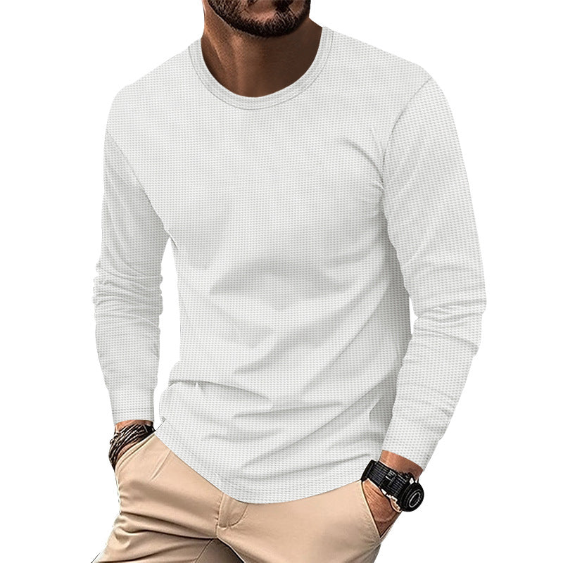 Street-wave Mens Textured Long Sleeve Shirt For Style-Conscious Men Premium Comfort