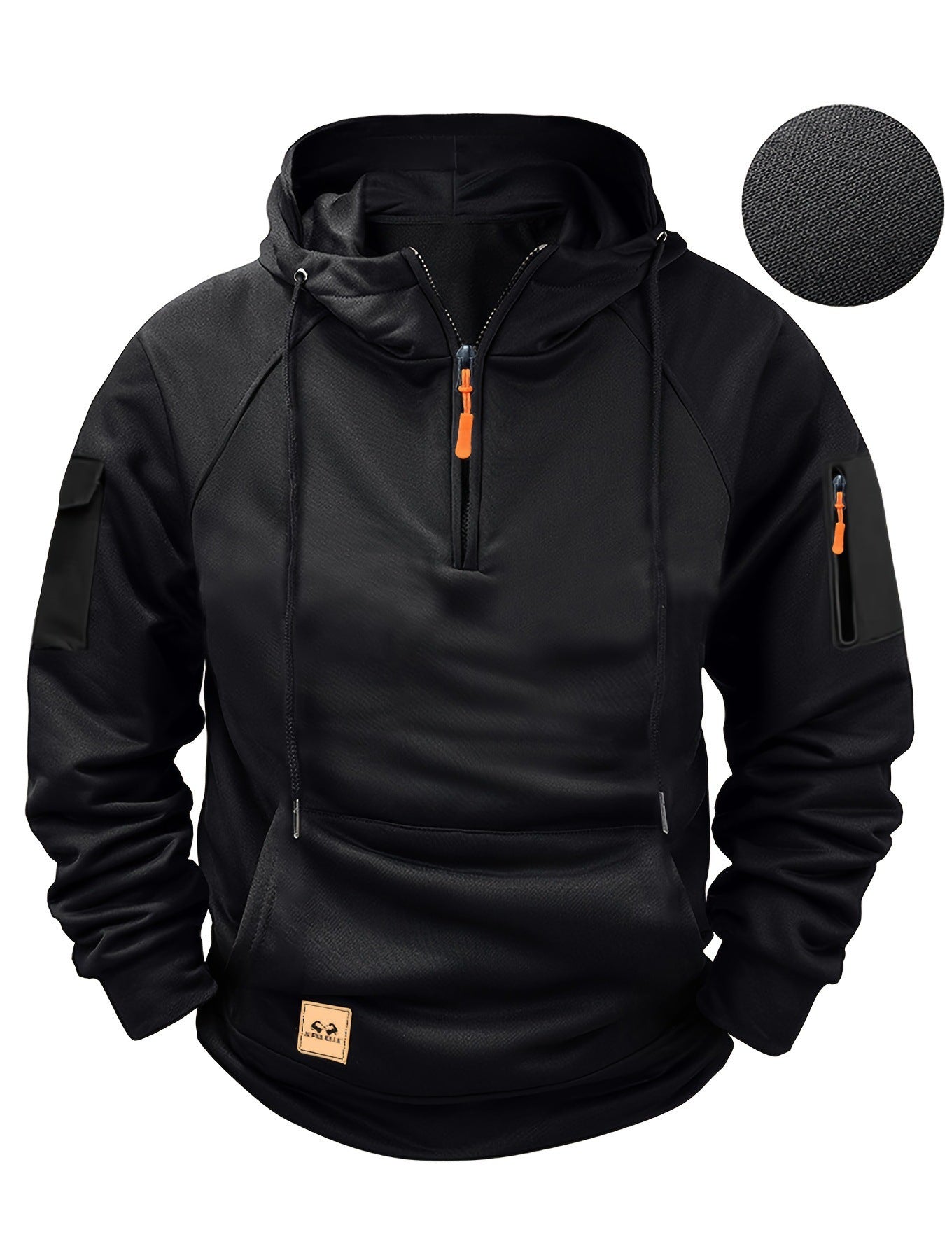Street-wave Mens Athletic Hoodie With Breathable Moisture-Wicking Cotton For Active Wear
