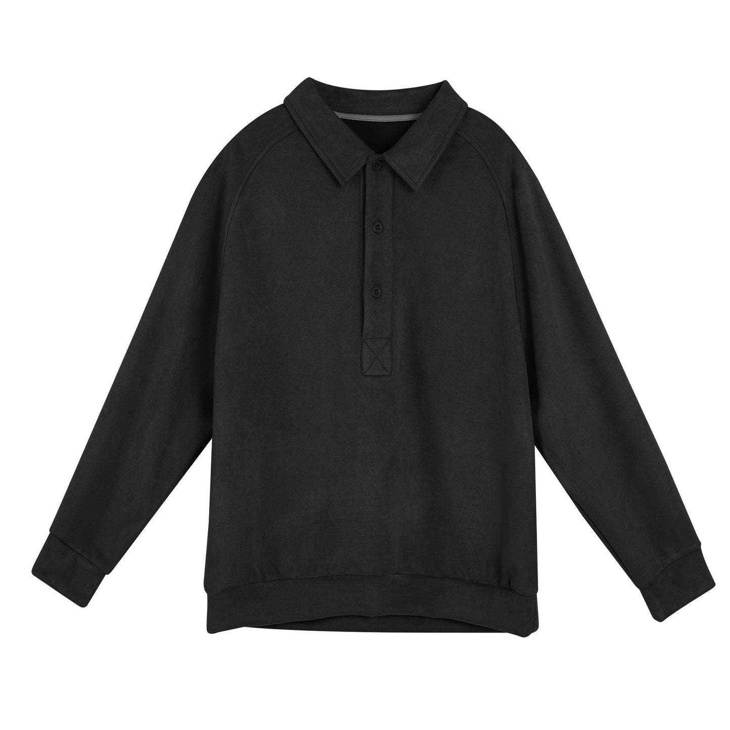Street-wave Women's Sporty Long Sleeve Polo Top With Casual Collar And Button Details