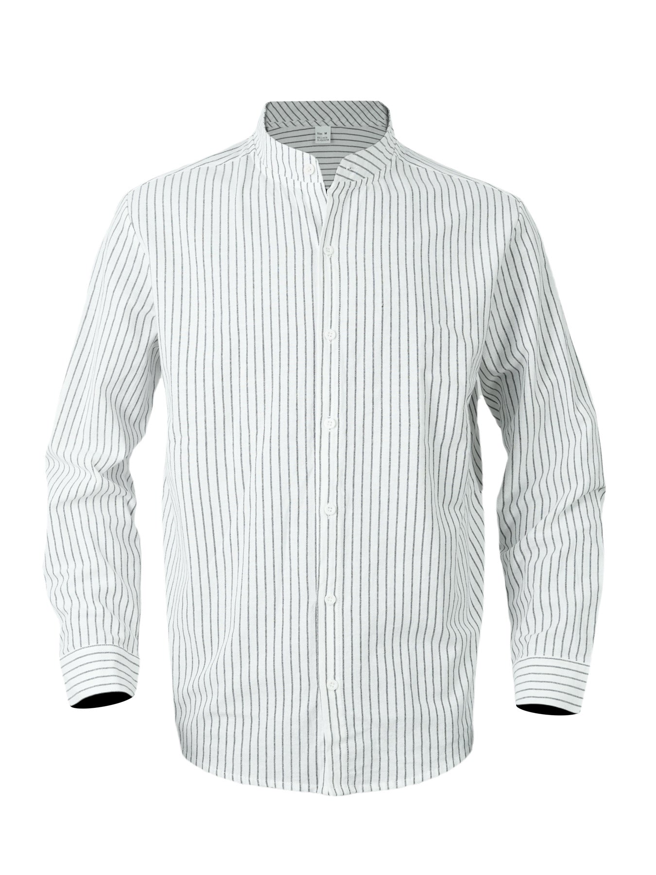 Street-wave Men's Linen Shirt Breathable Comfort With Modern Stripe Pattern For Everyday Wear