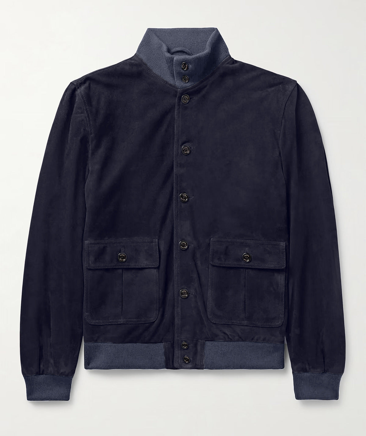 Mens Functional Utility Jacket With High Collar And Durable Patch Pockets Street-wave For Active Men