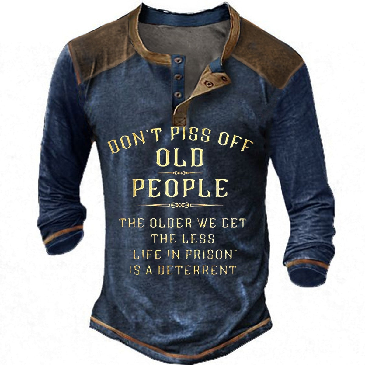 Mens Long Sleeve Shirt With Unique Graphic Print From Streetwave Cotton Comfort For Everyday Wear
