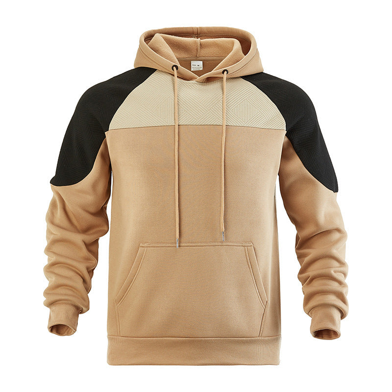 Street-Wave Men's Hoodie With Structured Panel Design And Contrast Sleeves For Active Premium Everyday Wear
