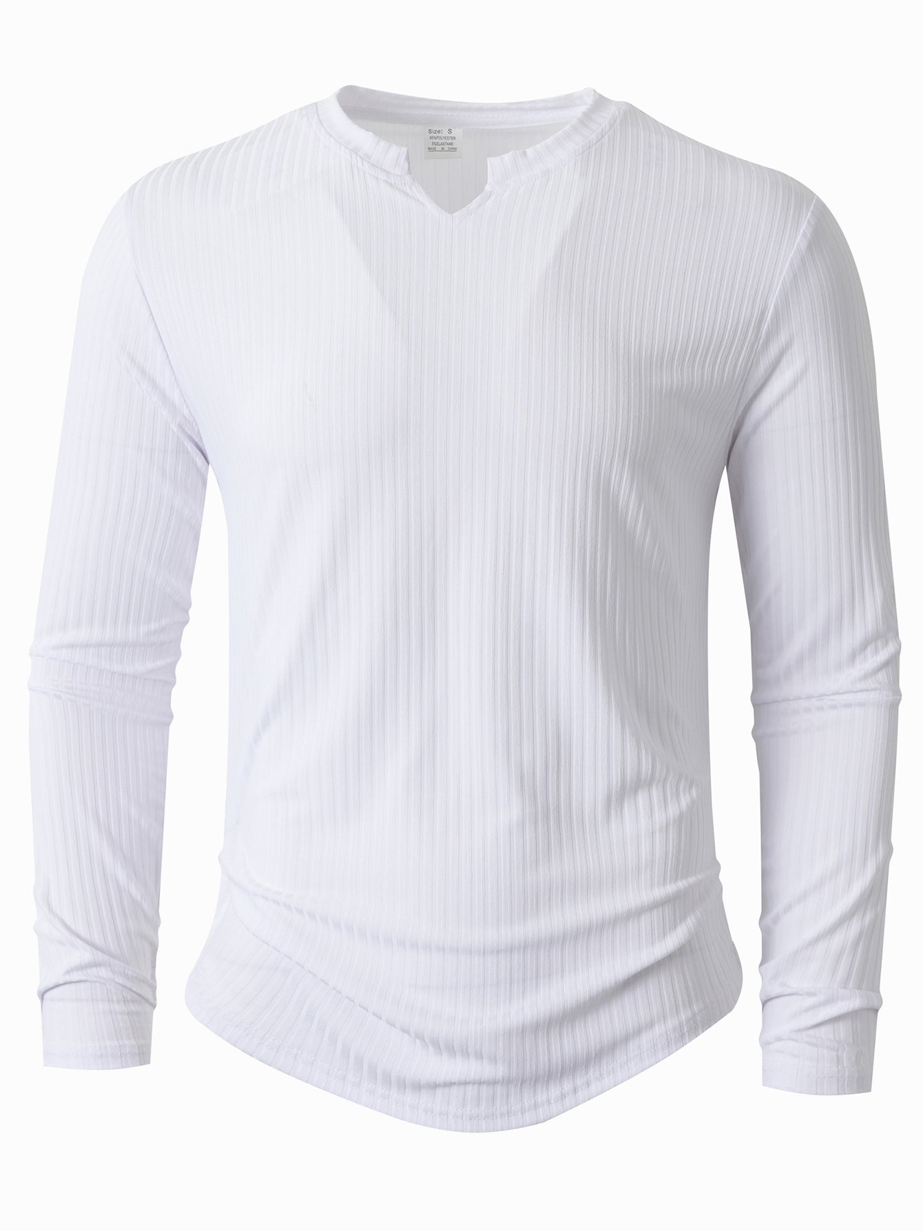 Men's Long Sleeve Ribbed Shirt With Innovative Texture Streetwave For Active Men