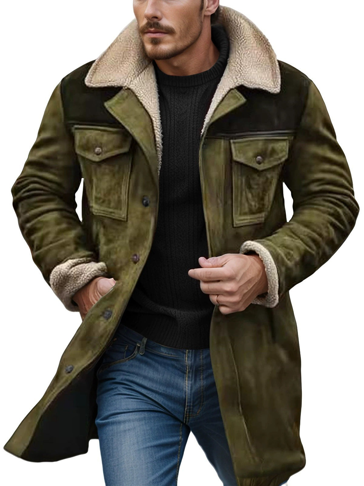 Street-wave Mens Insulated Fashion Jacket Warm Winter Coat