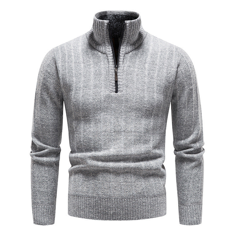 Street-Wave For Men Half Zip Knit Pullover With Modern Comfort And Versatile Style Everyday