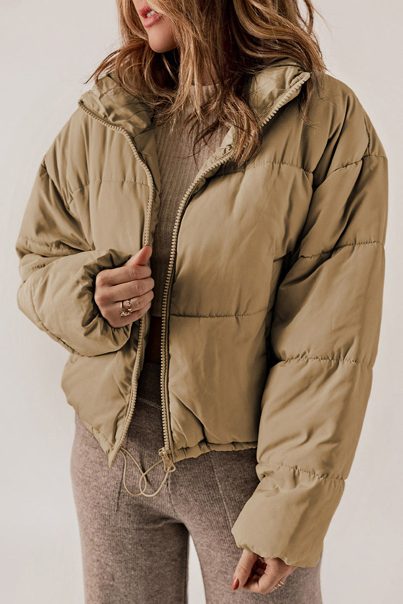 Street-Wave Puffer Jacket For Women Cozy Warm Thick Versatile Winter Outerwear For Cold Weather Everyday Style